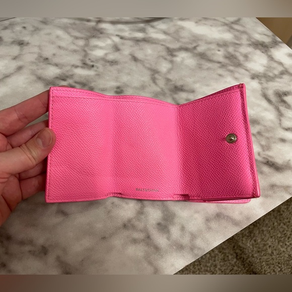 Balenciaga Mini Wallet Neon Pink - Picture 4 of 10